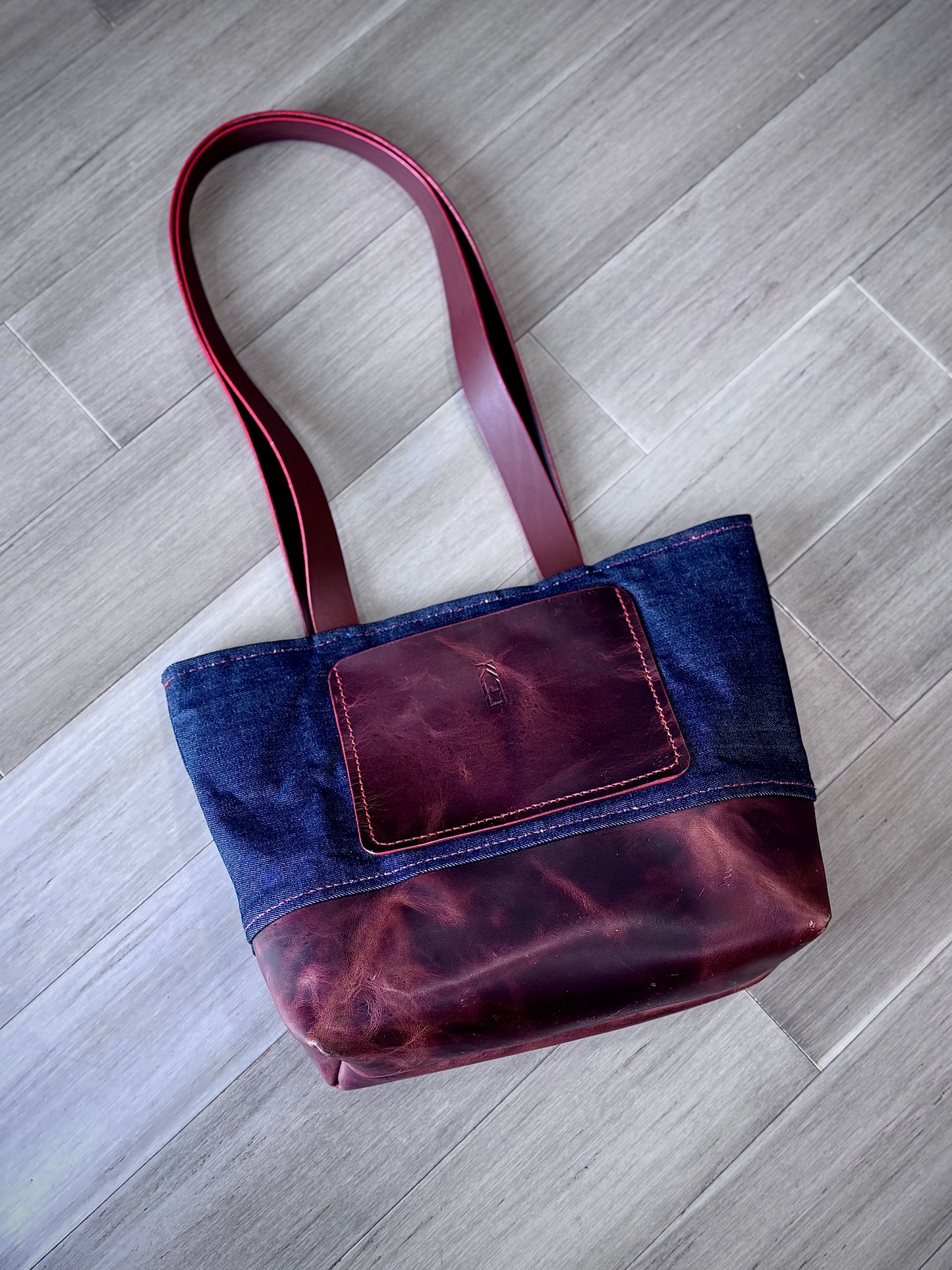 Kaiju Cut and Sew Large Tote Bag | Japanese Kimono Fabric Interior | Handmade in Austin, Texas
