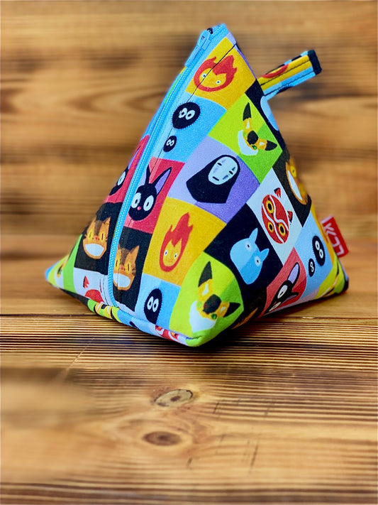 Kaiju Cut and Sew Ghibli Squares Dicebag | Handmade in Austin, Texas