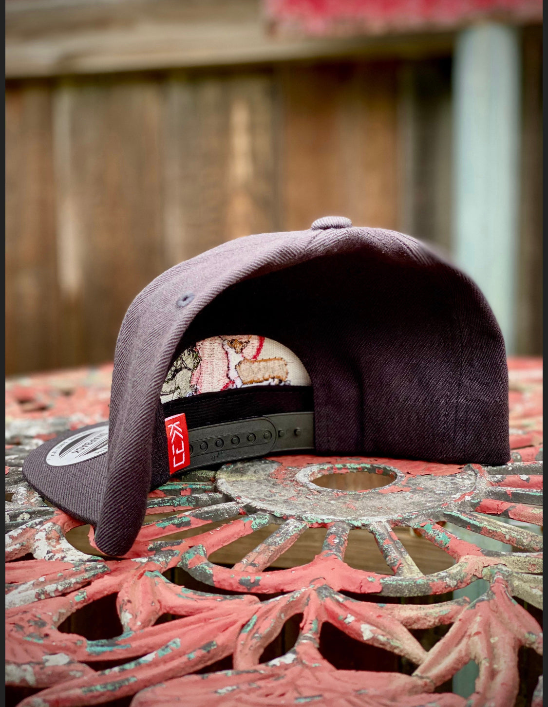 Kaiju Cut and Sew Kaiju Corgi Love Black Snapback Cap | Made in Austin, TX