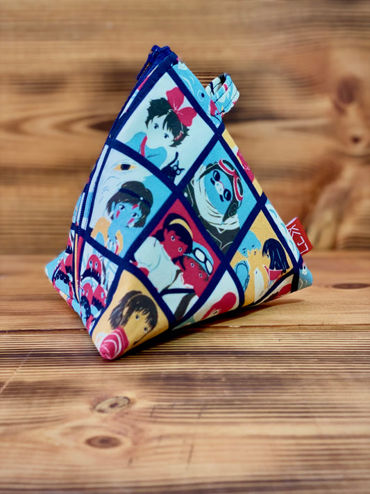 Kaiju Cut and Sew Miyazaki Characters Dicebag | Handmade in Austin, Texas
