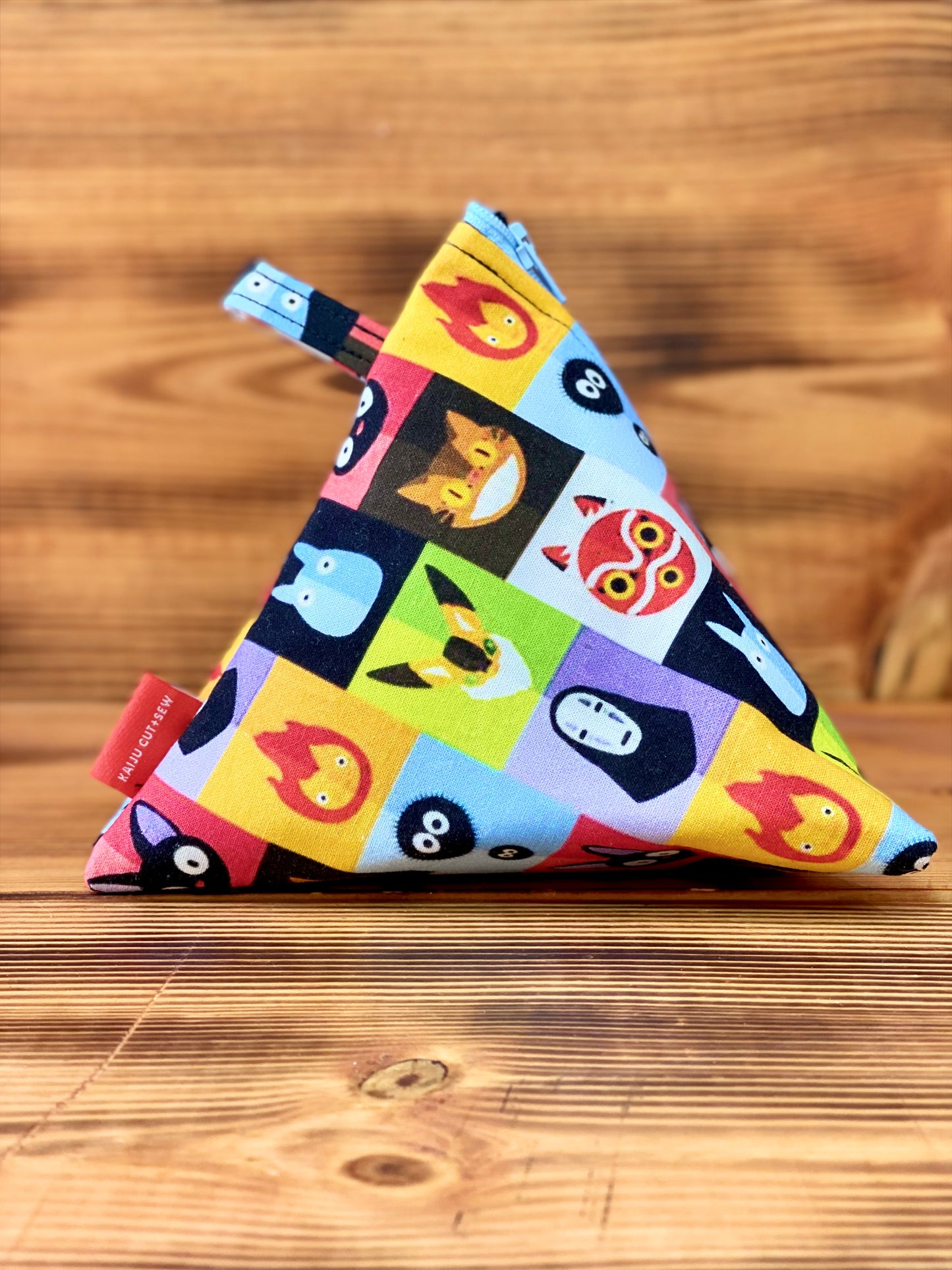 Kaiju Cut and Sew Ghibli Squares Dicebag | Handmade in Austin, Texas