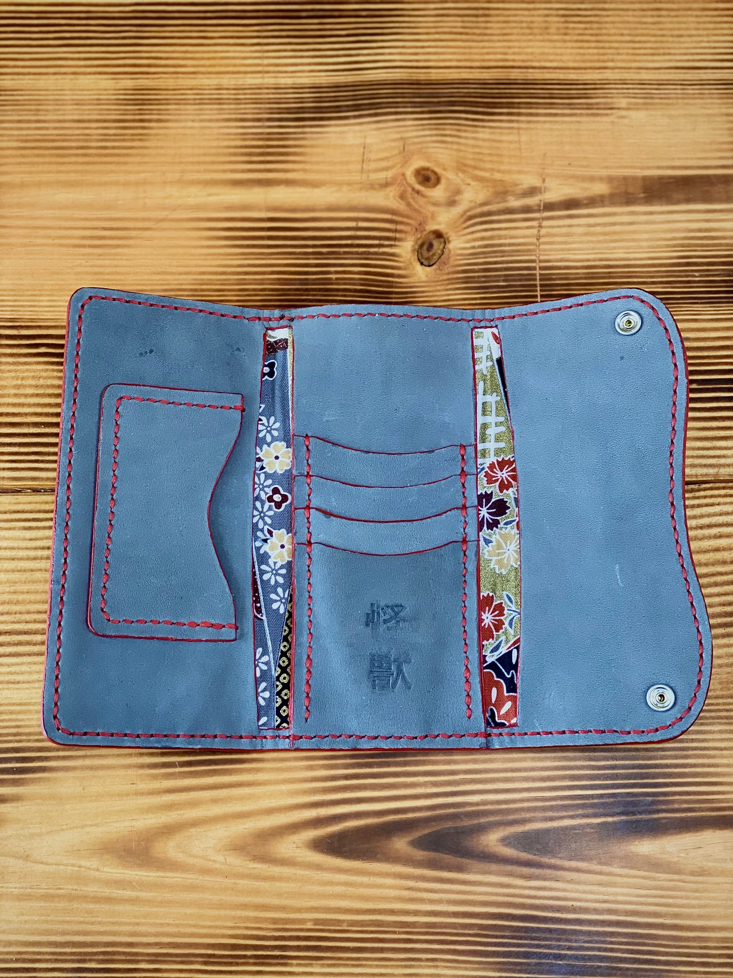 Kaiju Cut and Sew Gray Horween Clutch/Long Leather Wallet | Handmade in Austin, Texas