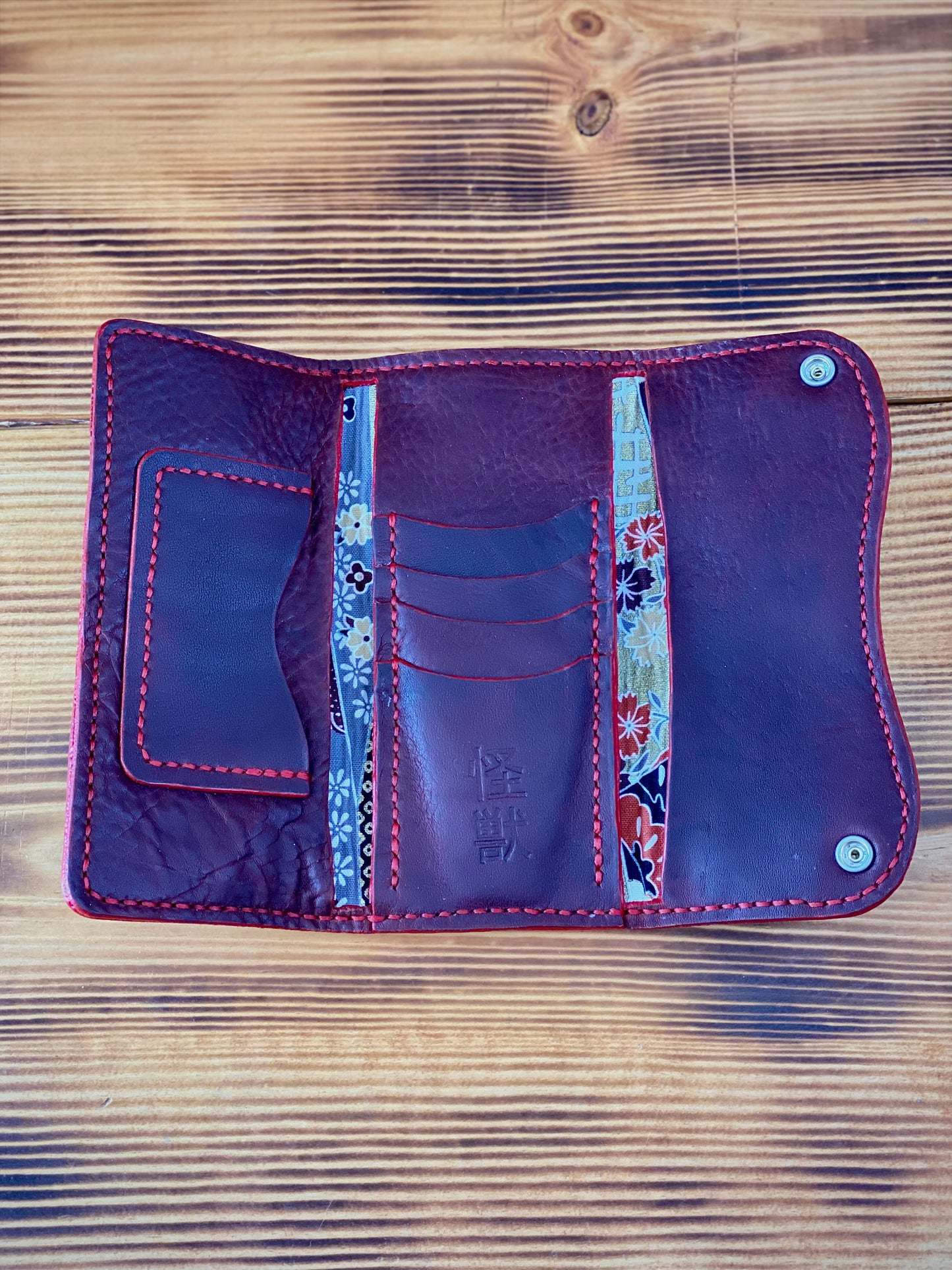 Kaiju Cut and Sew Brown Horween Clutch/Long Leather Wallet | Handmade in Austin, Texas