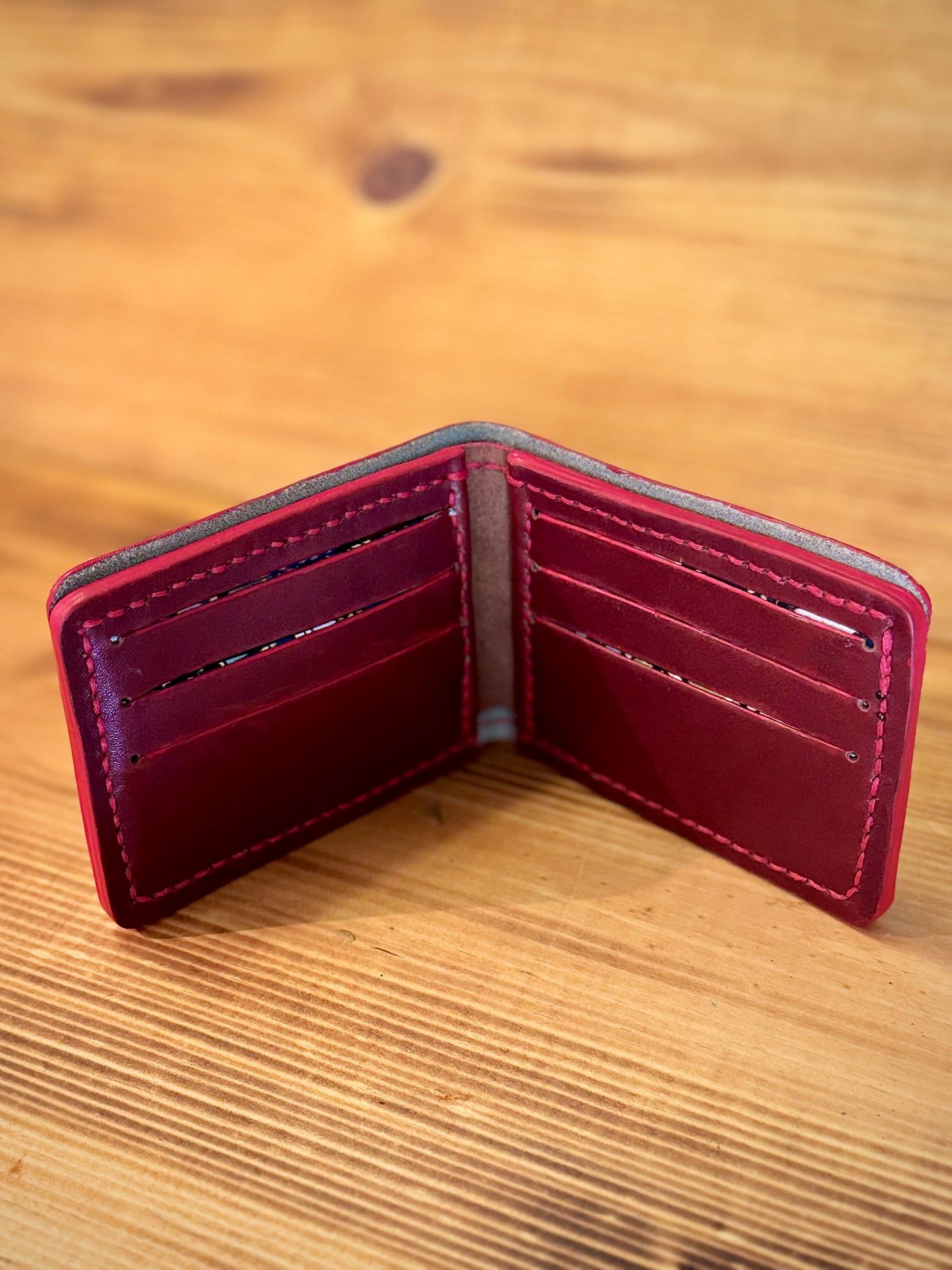 Kaiju Cut and Sew Autumn Harvest Horween Leather BillFold Wallet | Handmade in Austin, TX