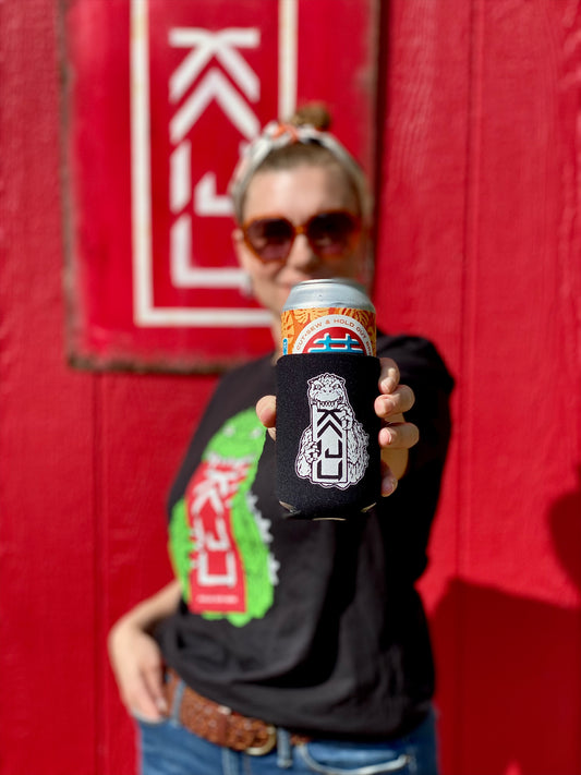 Kaiju Cut and Sew “Goji Bite” Koozie | Made in Austin, TX