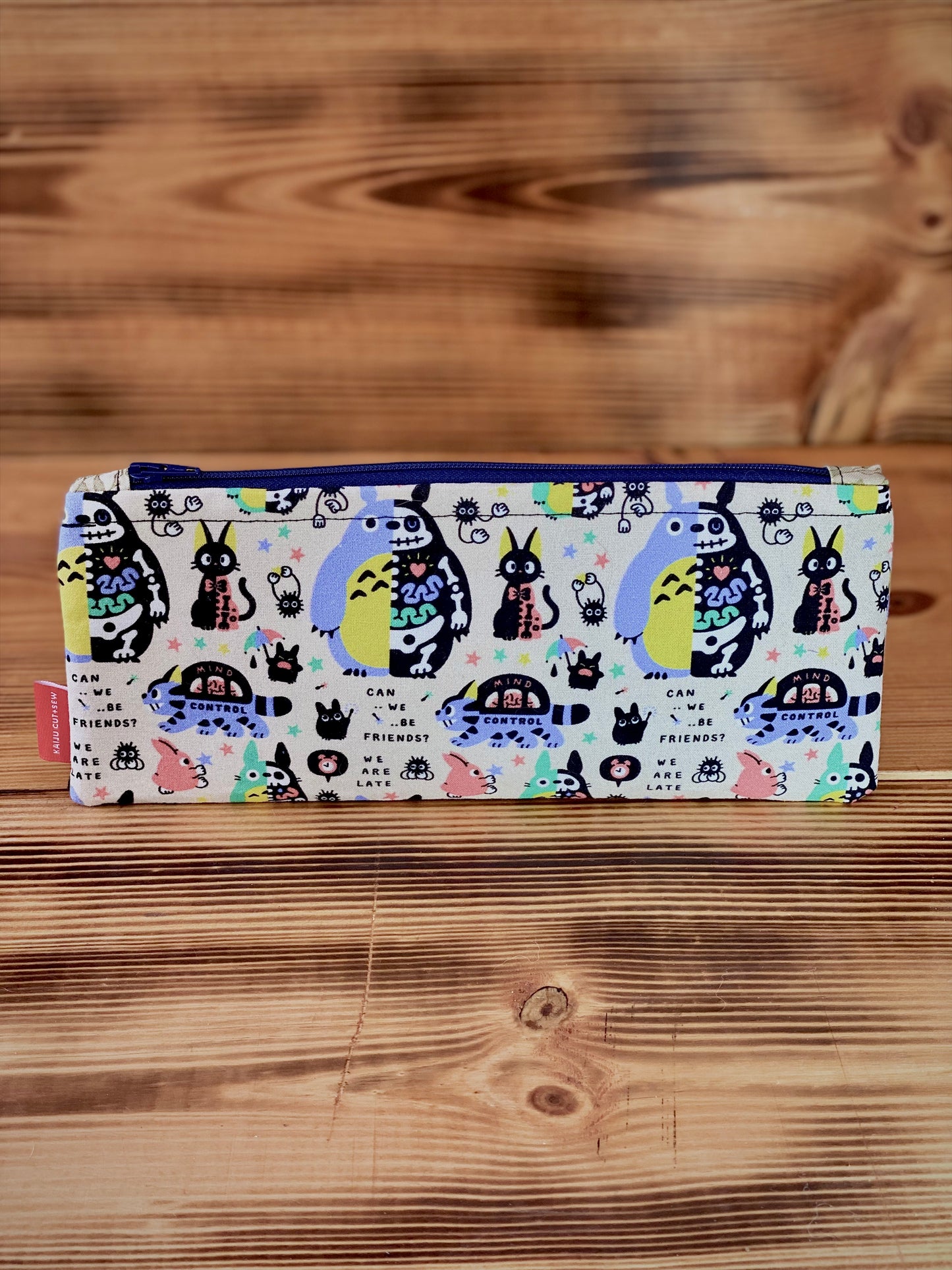 Kaiju Cut and Sew XRay Pencil Pouch | Handmade in Austin, TX