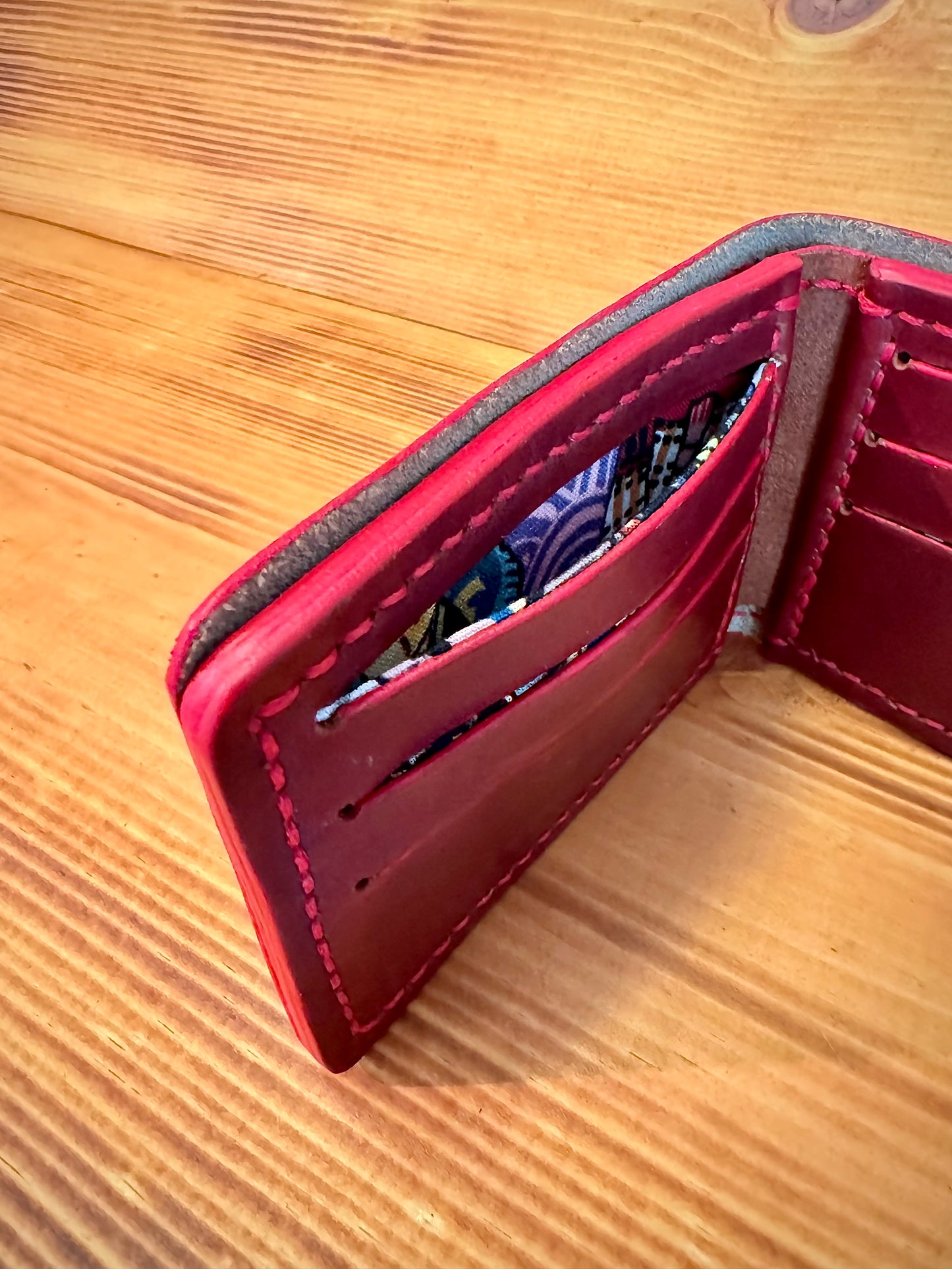 Kaiju Cut and Sew Autumn Harvest Horween Leather BillFold Wallet | Handmade in Austin, TX
