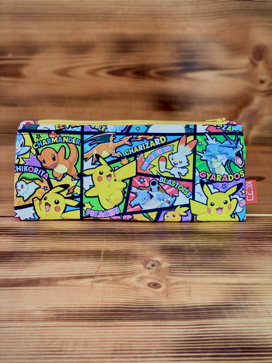 Kaiju Cut and Sew Pokémon Pencil Pouch | Handmade in Austin, Texas