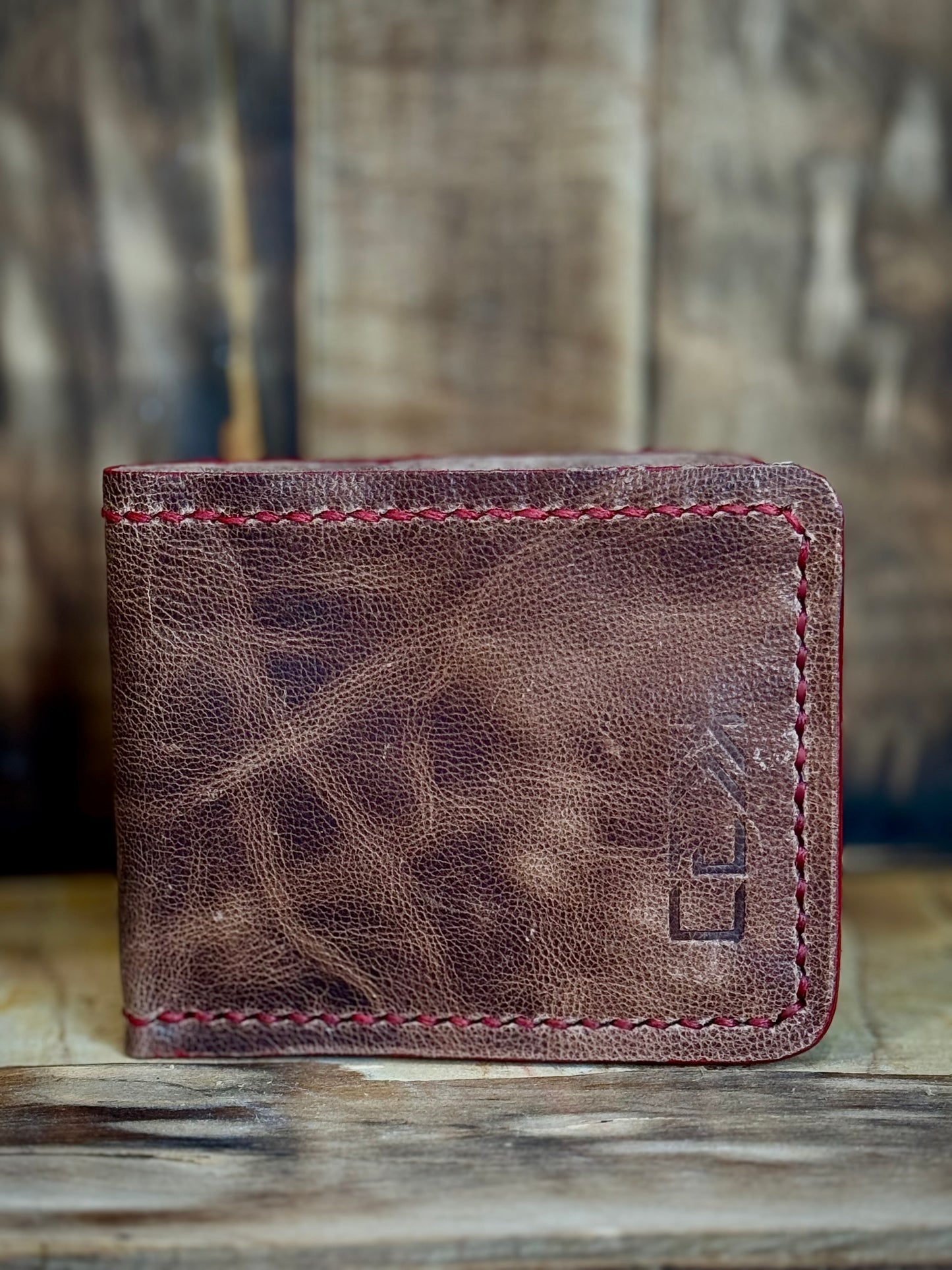 Kaiju Cut and Sew Brown Horween Leather BillFold Wallet | Handmade in Austin, TX