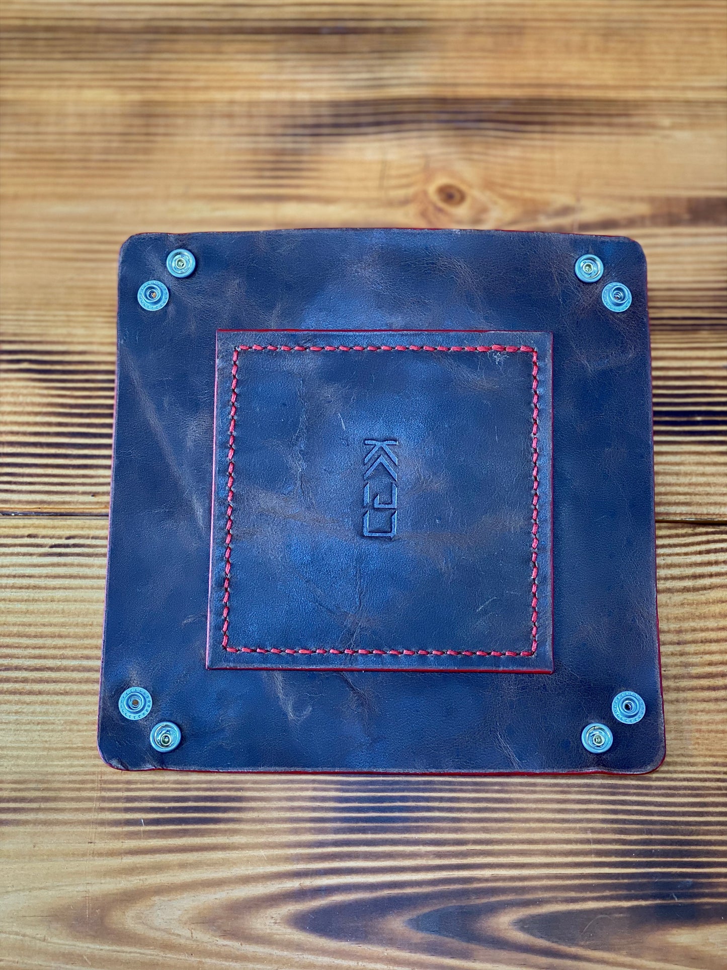 Kaiju Cut and Sew Handmade Leather Catch All | Dice Tray | Made in Austin, Texas | Dark Brown Horween Leather