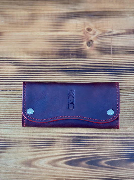 Kaiju Cut and Sew Brown Horween Clutch/Long Leather Wallet | Handmade in Austin, Texas