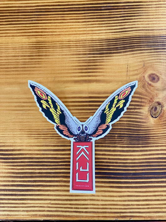 Kaiju Cut and Sew Mothra Vinyl Sticker | Made in Austin, TX