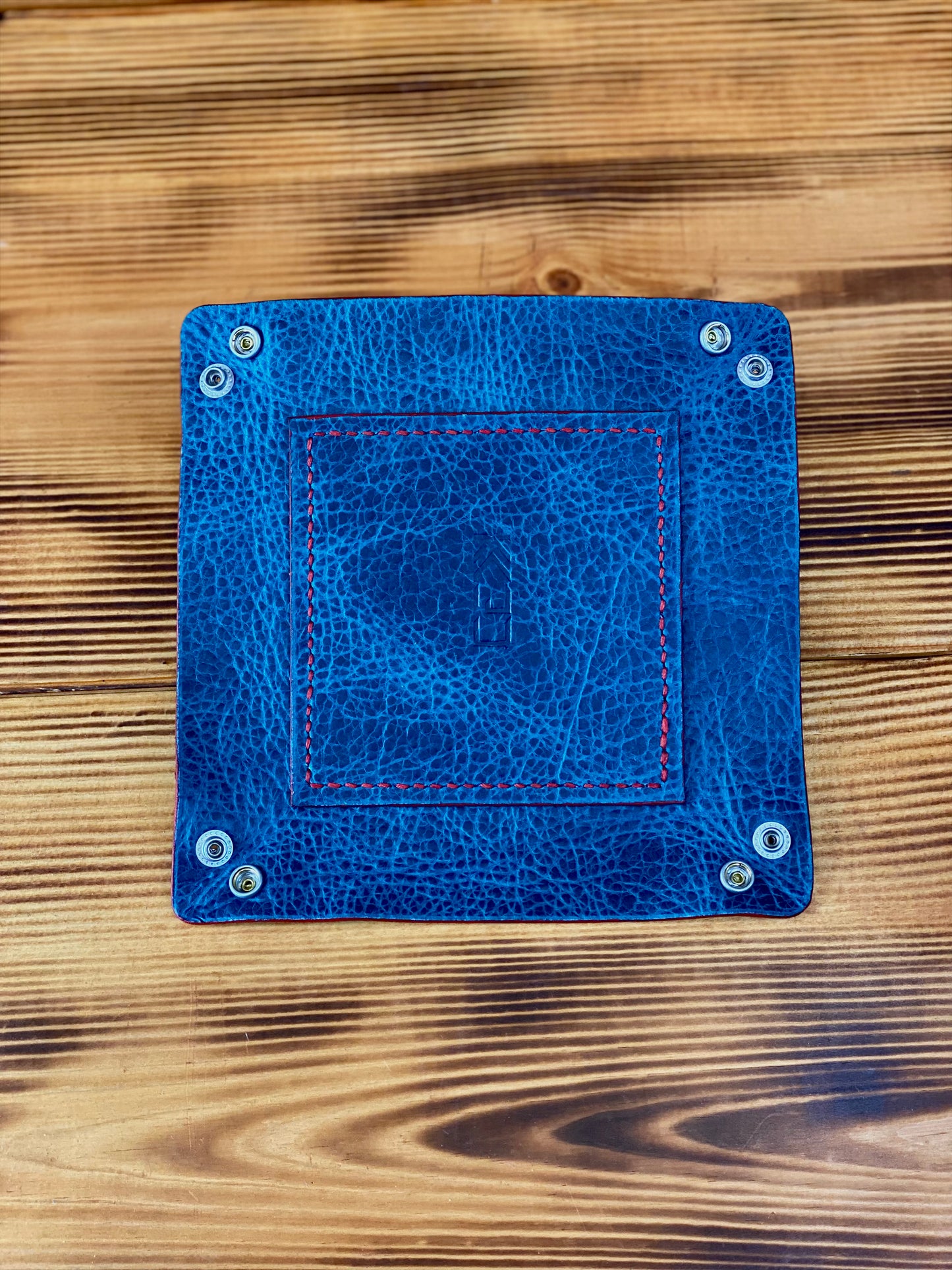 Kaiju Cut and Sew Handmade Leather Catch All | Dice Tray | Made in Austin, Texas | Blue Bison Leather
