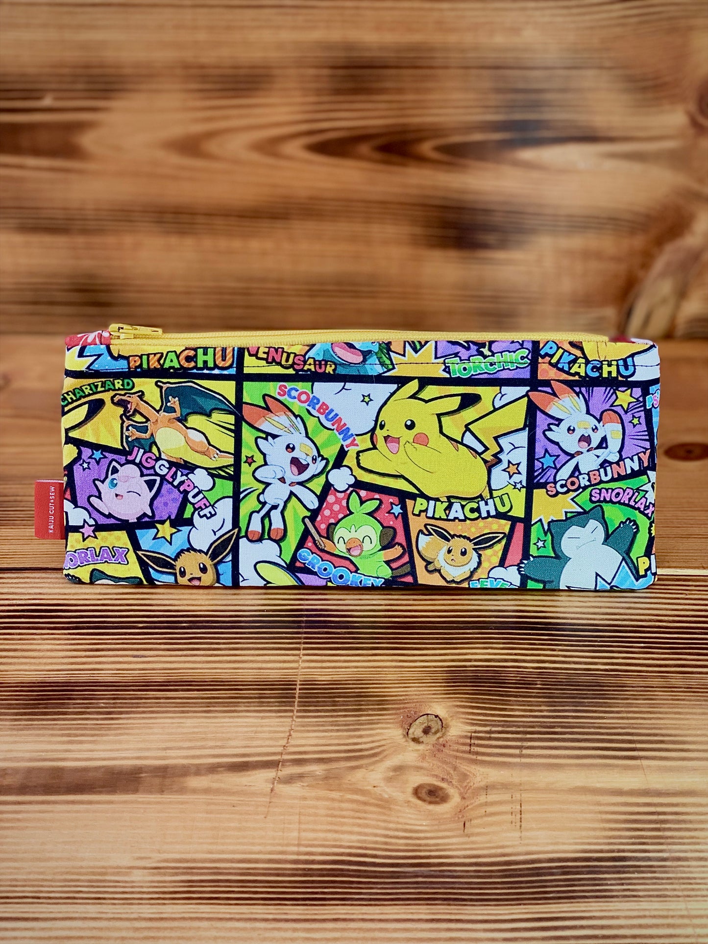 Kaiju Cut and Sew Pokémon Pencil Pouch | Handmade in Austin, Texas